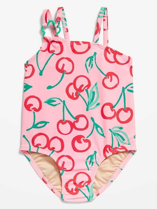 View large product image 1 of 1. Printed One-Piece Swimsuit for Toddler Girls