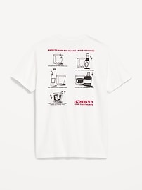 L'image numéro 2 présente T-shirt ras du cou à imprimé