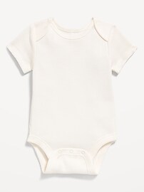 Image number 1 showing, Unisex Short-Sleeve Waffle-Knit Bodysuit for Baby