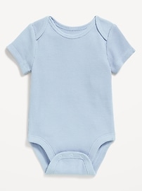 Image number 2 showing, Unisex Short-Sleeve Waffle-Knit Bodysuit for Baby