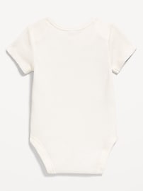 Image number 2 showing, Unisex Short-Sleeve Waffle-Knit Bodysuit for Baby