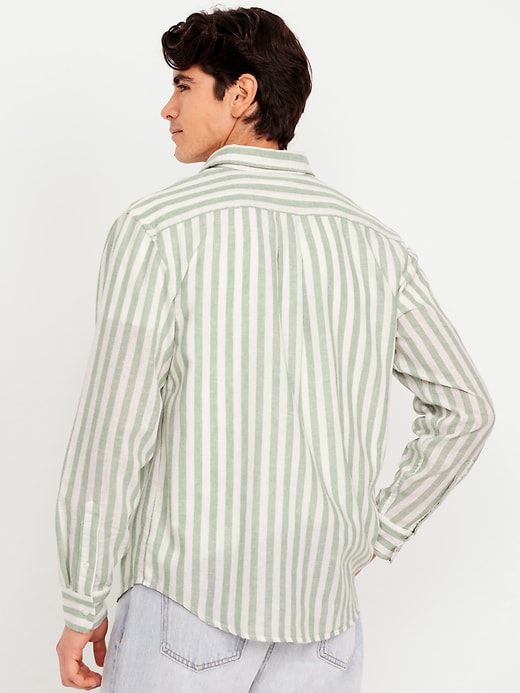 Image number 2 showing, Relaxed Fit Linen-Blend Shirt