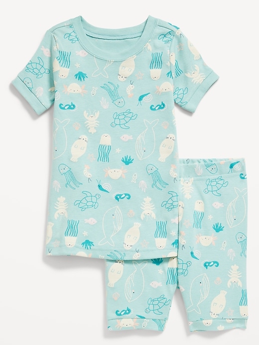 View large product image 1 of 1. Printed Snug-Fit Pajama Set for Toddler & Baby