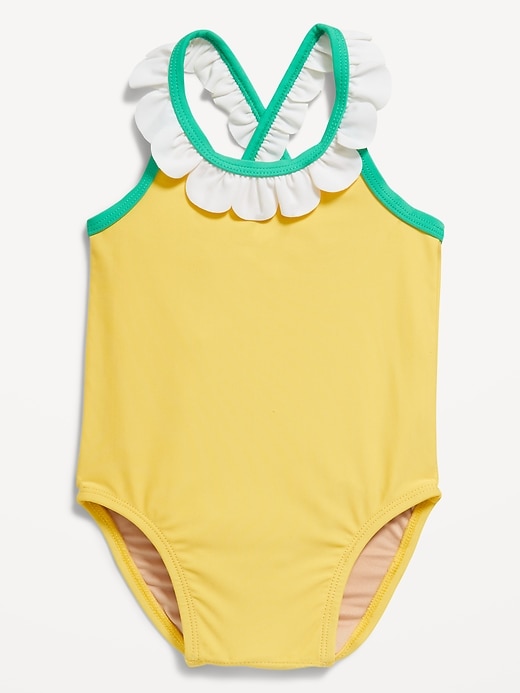 View large product image 1 of 1. Ruffled One-Piece Swimsuit for Baby