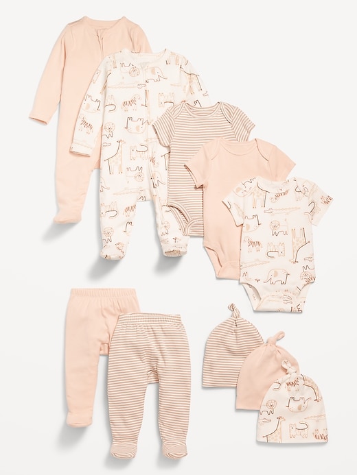 View large product image 1 of 1. Unisex 10-Piece Layette Set for Baby