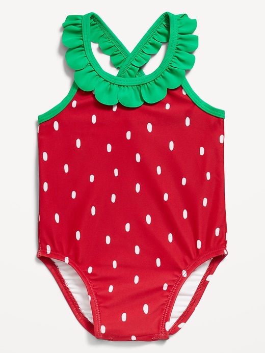 View large product image 1 of 2. Ruffled One-Piece Swimsuit for Baby