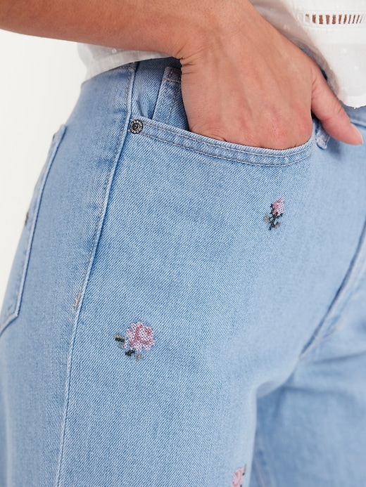 Image number 8 showing, High-Waisted OG Loose Embroidered Jeans