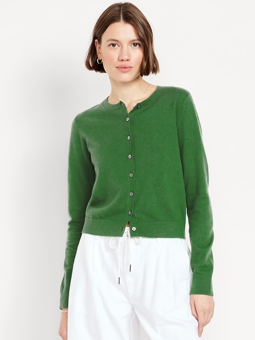 Image number 1 showing, SoSoft Lite Crop Cardigan Sweater