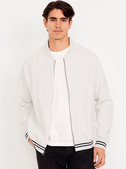 Image number 1 showing, Varsity Fleece Bomber Jacket