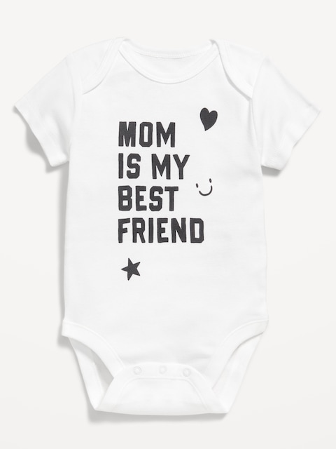 Unisex Short-Sleeve Bodysuit for Baby - Multi