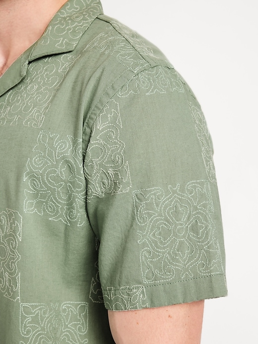 Image number 3 showing, Short-Sleeve Embroidered Camp Shirt