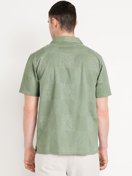 Image number 2 showing, Short-Sleeve Embroidered Camp Shirt