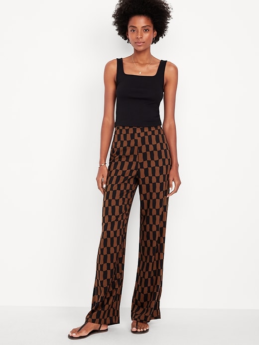 Image number 1 showing, High-Waisted Playa Wide-Leg Pants