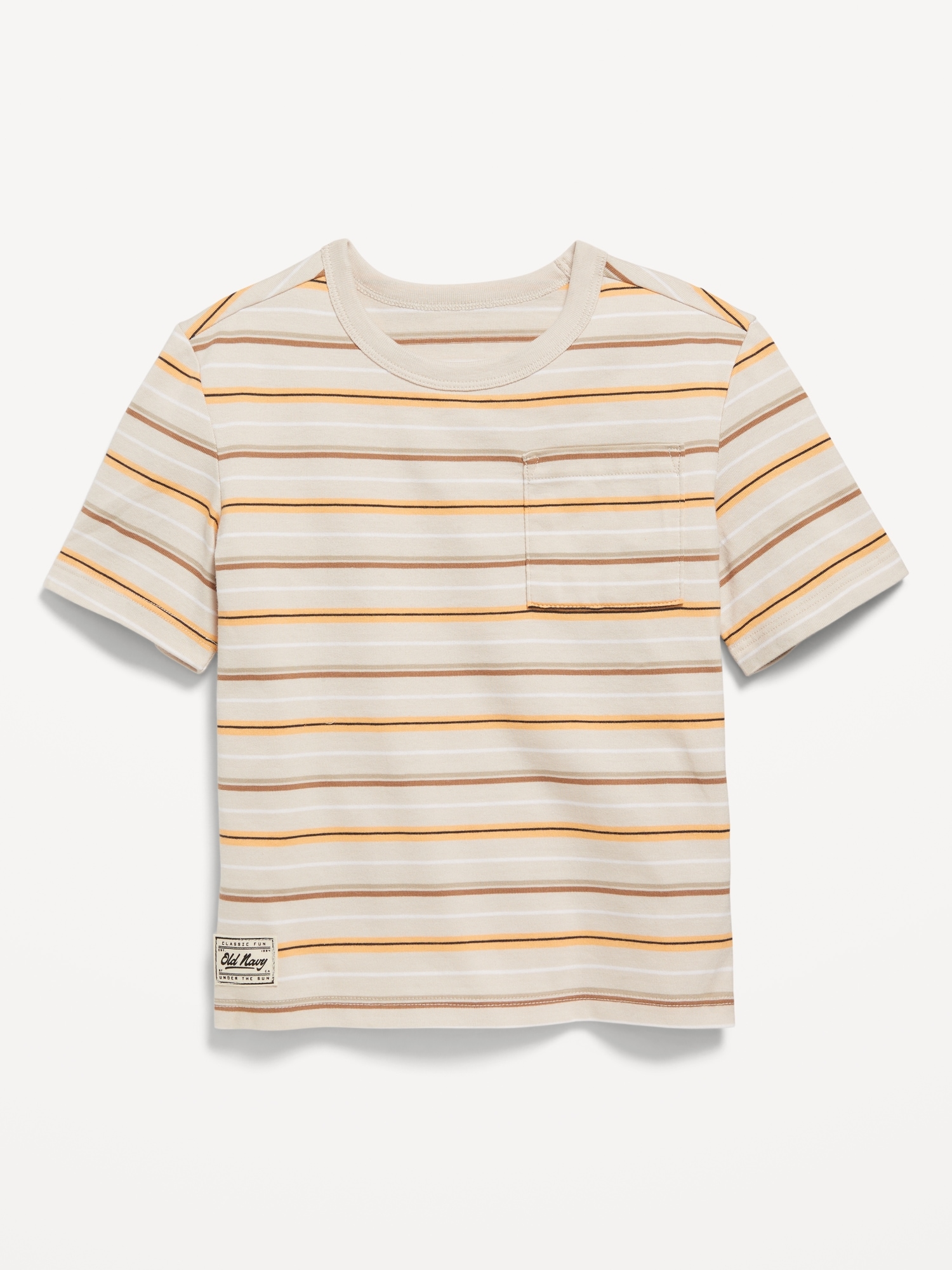 Oversized Short-Sleeve Pocket T-Shirt for Toddler Boys