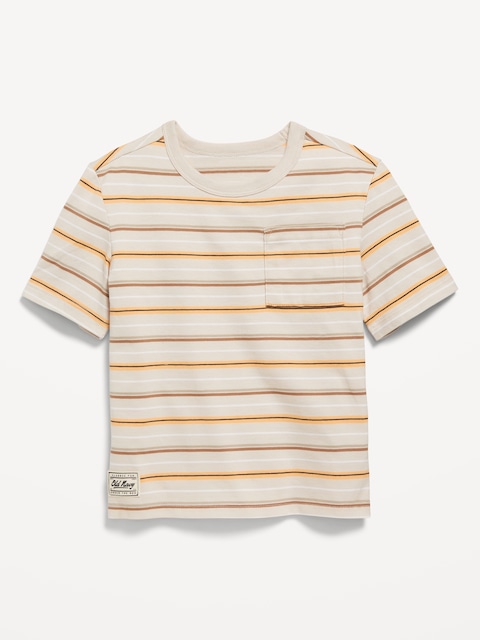 Oversized Short-Sleeve Pocket T-Shirt for Toddler Boys