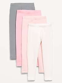 Image number 1 showing, Ribbed Leggings 4-Pack for Toddler Girls
