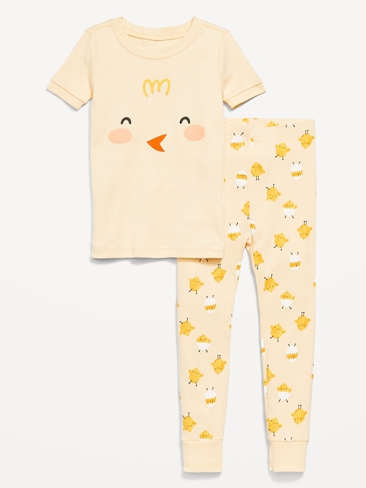 View large product image 1 of 1. Unisex Snug-Fit Printed Pajama Set for Toddler & Baby