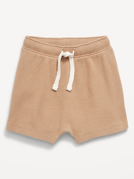 View large product image 1 of 1. Waffle-Knit Pull-On Shorts for Baby