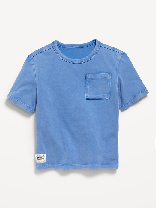 View large product image 1 of 1. Oversized Short-Sleeve Pocket T-Shirt for Toddler Boys