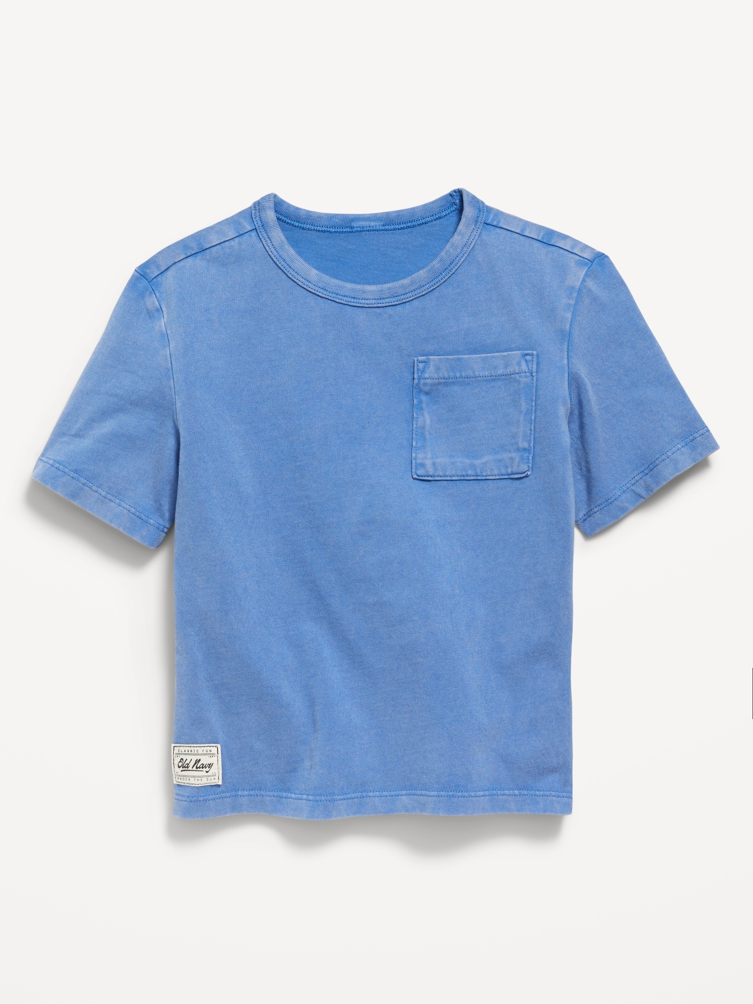 Oversized Short-Sleeve Pocket T-Shirt for Toddler Boys