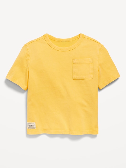 Oversized Short-Sleeve Pocket T-Shirt for Toddler Boys