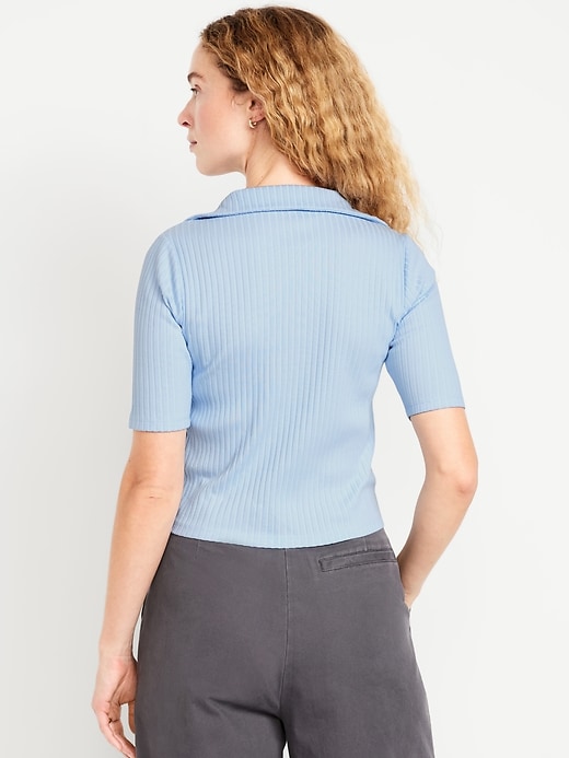 Image number 2 showing, Ribbed Button-Down Polo