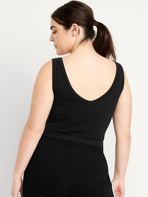 Image number 6 showing, Exhale V-Neck Rib Tank