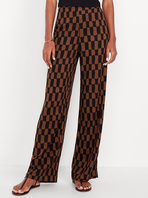 Image number 2 showing, High-Waisted Playa Wide-Leg Pants