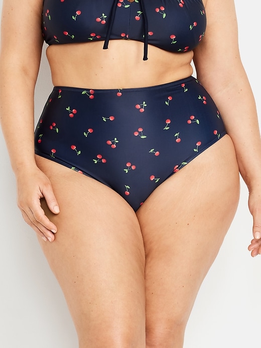 Image number 7 showing, Matte High-Waisted Bikini Swim Bottoms