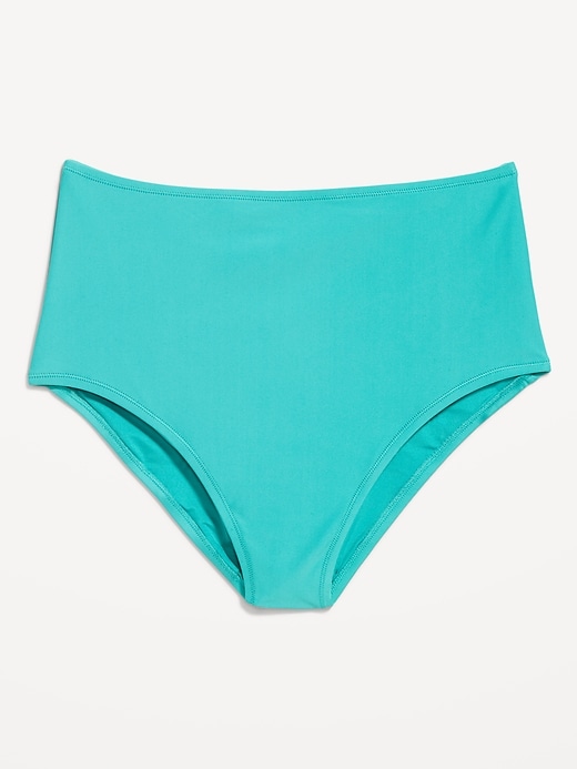 L'image numéro 9 présente Bas de bikini mate à taille haute