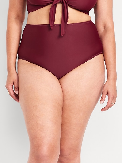 Image number 7 showing, Matte High-Waisted Bikini Swim Bottoms