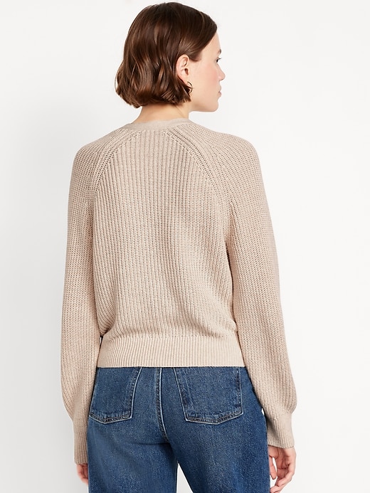 Image number 6 showing, V-Neck Shaker-Stitch Cardigan Sweater