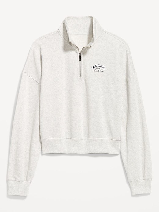 Image number 7 showing, SoComfy Oversized Logo Half Zip