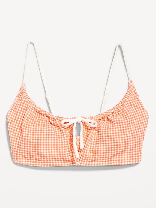 Image number 4 showing, Textured Gingham Bikini Swim Top