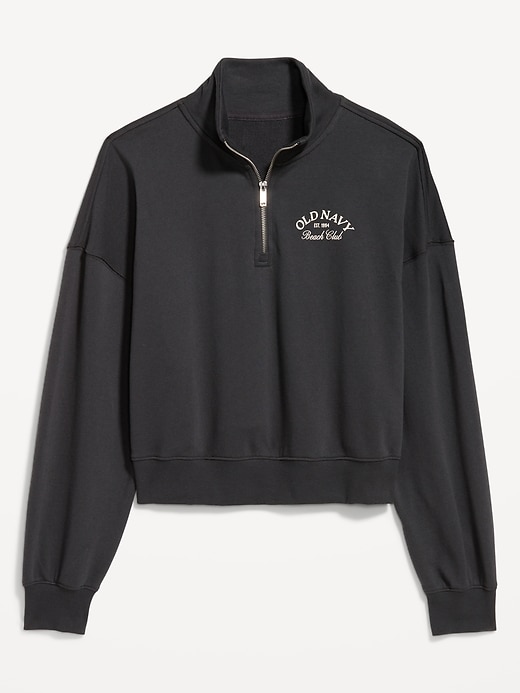 Image number 4 showing, SoComfy Oversized Logo Half Zip