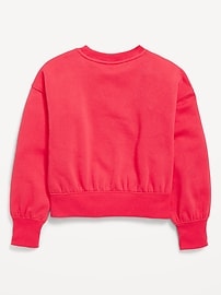 View large product image 3 of 3. Vintage Oversized Crew-Neck Graphic Sweatshirt for Girls