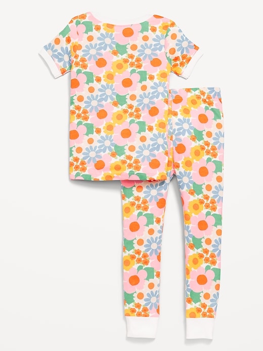 View large product image 2 of 2. Snug-Fit Printed Pajama Set for Toddler & Baby