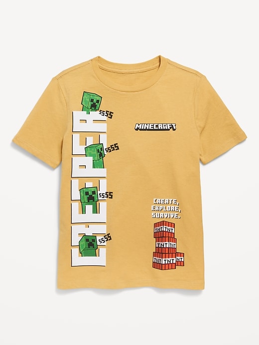 View large product image 1 of 2. Minecraft™ Gender-Neutral Graphic T-Shirt for Kids