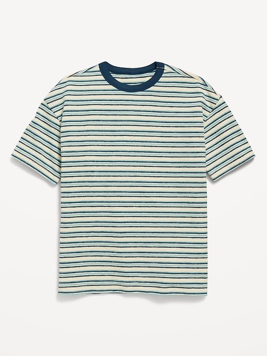 View large product image 1 of 1. Oversized Short-Sleeve Textured-Knit T-Shirt for Boys