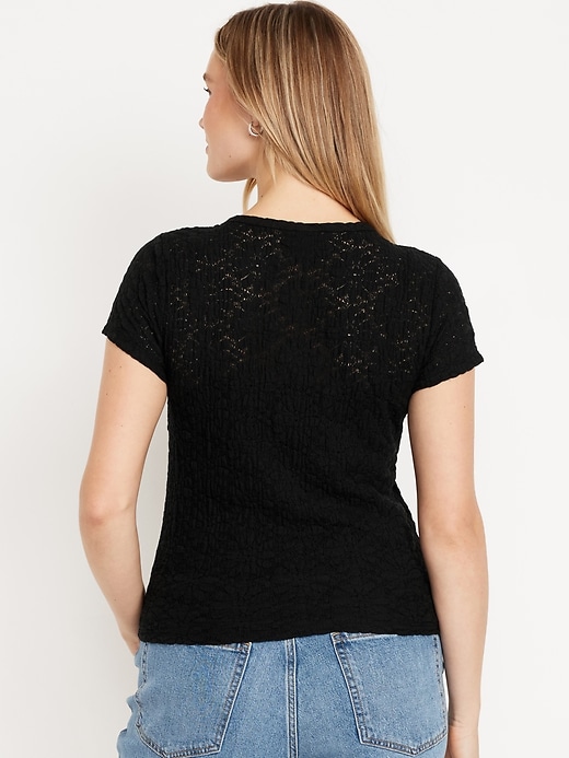 Image number 6 showing, Lace Crew-Neck Top