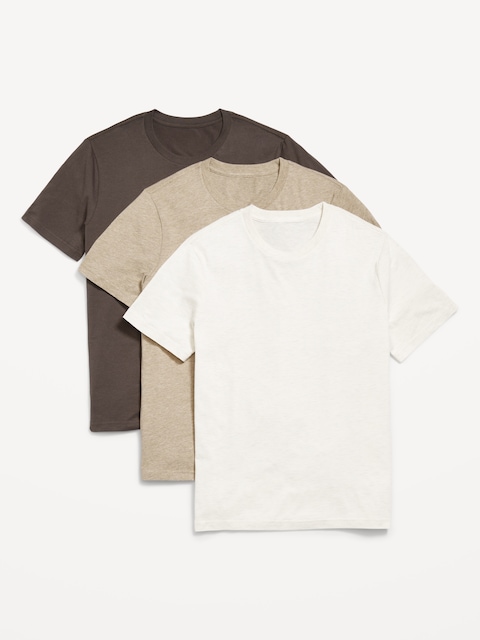 Solid Crew-Neck T-Shirt 3-Pack