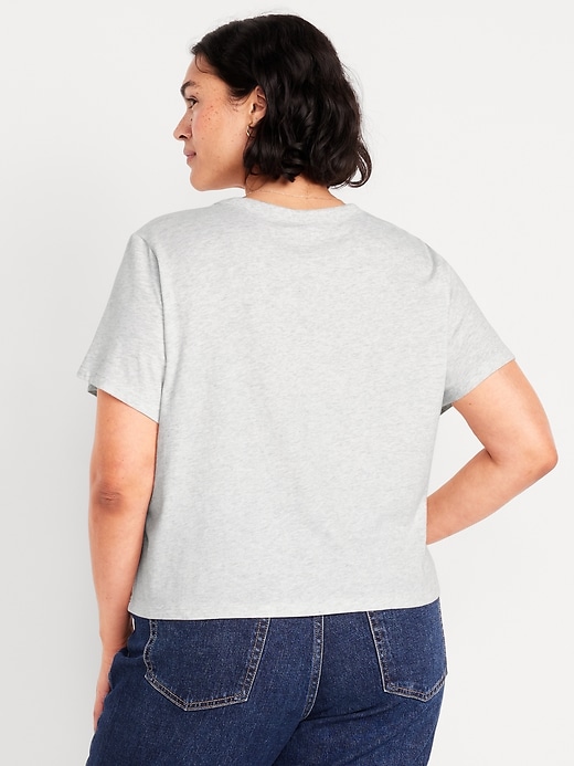 Image number 8 showing, EveryWear Crew-Neck Crop T-Shirt