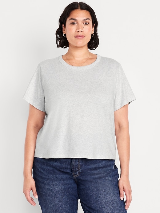 Image number 7 showing, EveryWear Crew-Neck Crop T-Shirt