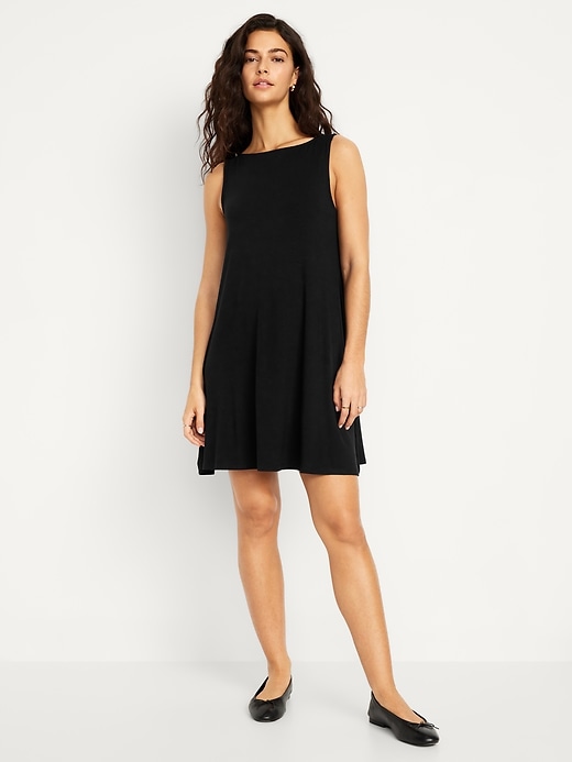 Image number 1 showing, Sleeveless Mini Swing Dress