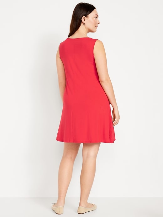 Image number 5 showing, Sleeveless Mini Swing Dress