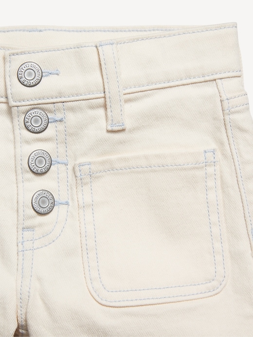 Image number 5 showing, High-Waisted Mariner Midi Jean Shorts for Girls