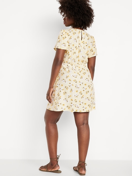 Image number 4 showing, Printed Crepe Mini Dress