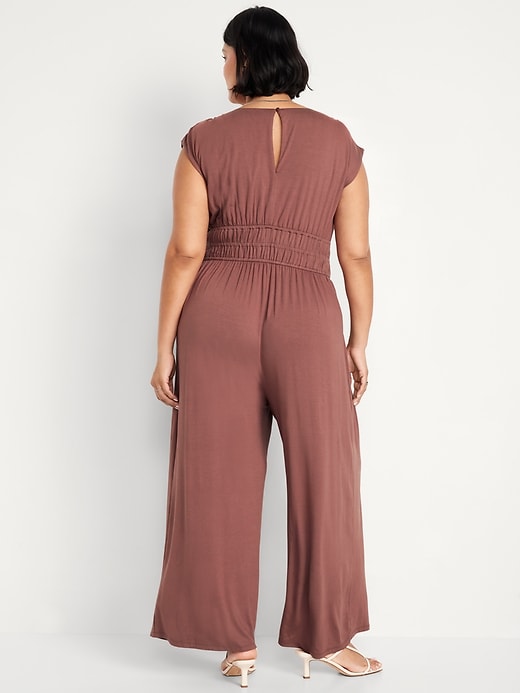 Image number 7 showing, Waist-Defined Wide-Leg Jumpsuit