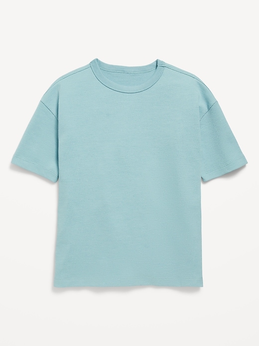 View large product image 1 of 1. Oversized Short-Sleeve Textured-Knit T-Shirt for Boys