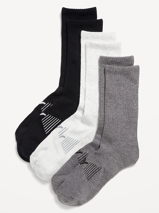 View large product image 1 of 1. Athletic Crew Socks 3-Pack for Women